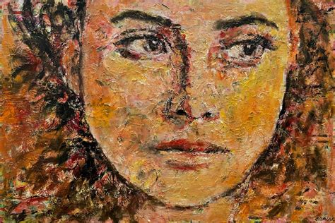 Large Oil Painting of Woman's Face Original Modern - Etsy