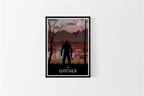 The Witcher Poster Geralt Poster Gaming Poster Posters | Etsy