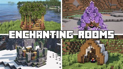 Minecraft - Enchanting Room Design Ideas! (Tutorial) | Minecraft ...