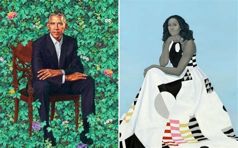 Official Presidential Portraits of Barack & Michelle Obama Unveiled, Painted by Black Artists ...