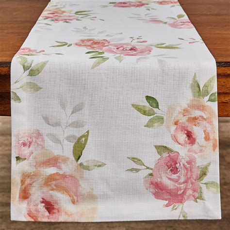 Arley Floral Table Runner Pink | Touch of Class