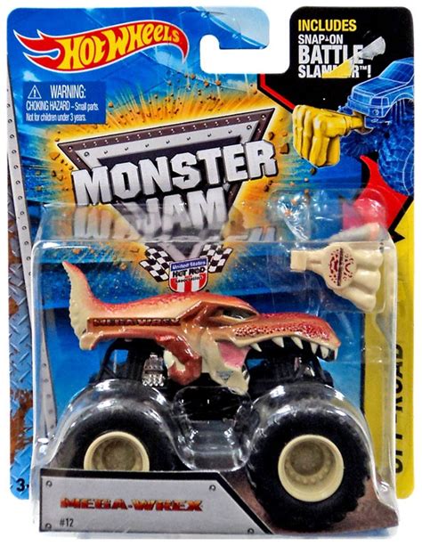 Hot Wheels Monster Jam 25 Mega-Wrex 164 Die-Cast Car 12 Off-Road Mattel Toys - ToyWiz