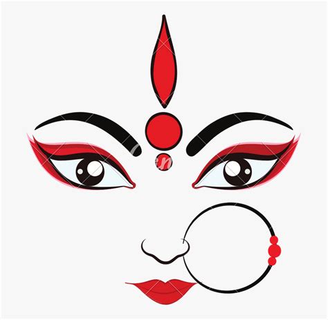 Durga Drawing Hinduism - Goddess Images For Dussehra , Free Transparent ...