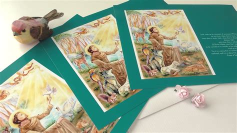 St. Francis of Assisi Prayer Cards W/envelopes Pack of 3 - Etsy