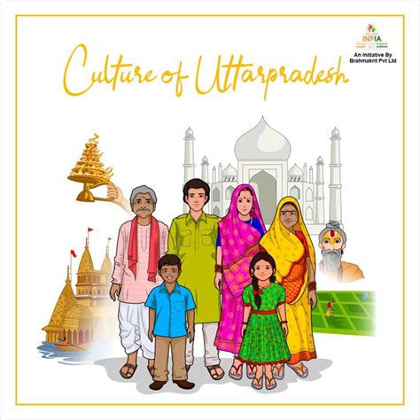 Culture Of Uttar Pradesh | Illustrated map, Art competition ideas ...