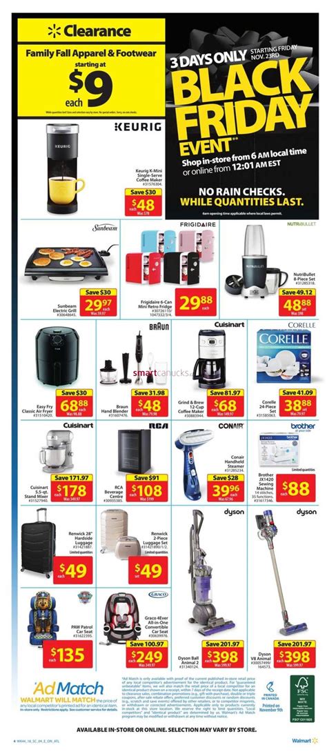 Walmart Black Friday Flyer November 23 to 25, 2018