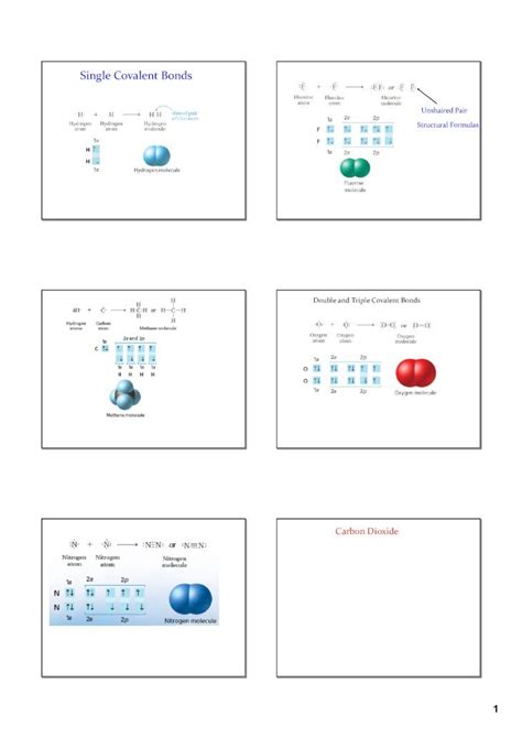 (PDF) Single Covalent Bonds · Draw electron dot structures for each molecule. Chlorine gas ...