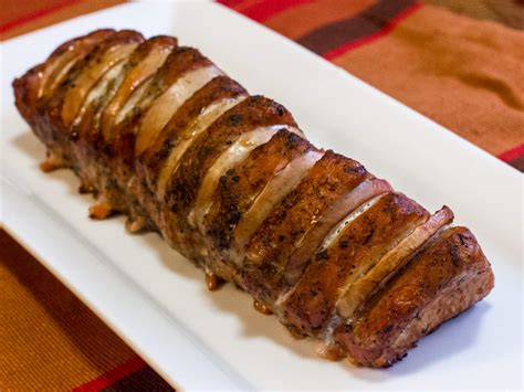 Smoked Pork Loin with Apples Recipe