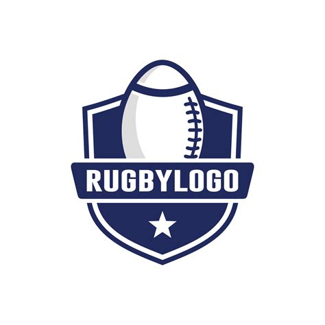 Rugby logo design vector 23119103 Vector Art at Vecteezy