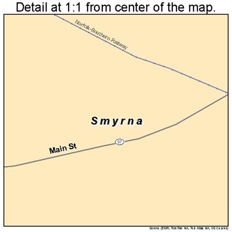 Smyrna South Carolina Street Map 4567210