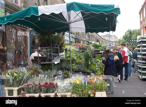 Columbia Road Sunday flower market East End London Tower Hamlets, GB UK ...