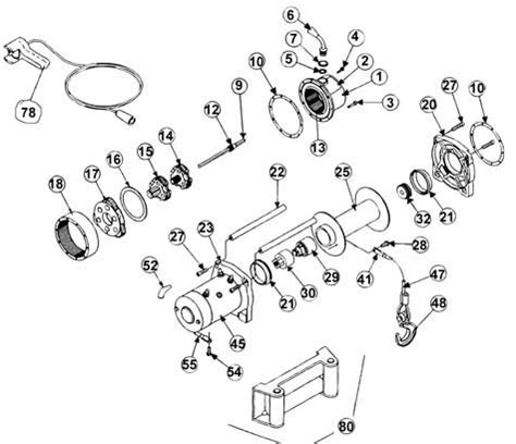 Winch parts diagram