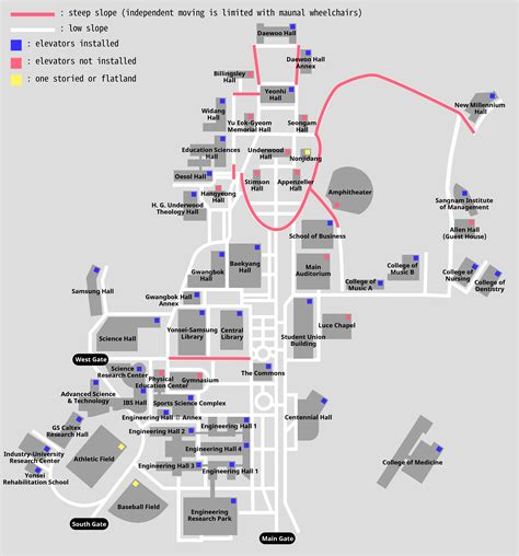 Yonsei University Campus Map - Map Of South America