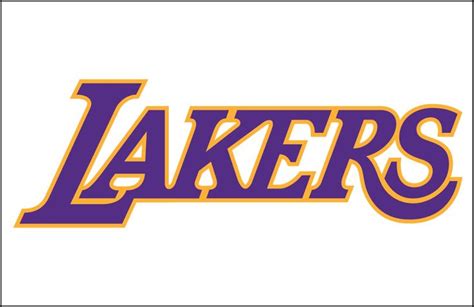 the los angeles lakers logo on a white background