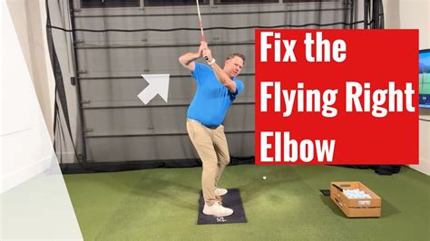 Golf: Fix the flying right elbow - YouTube