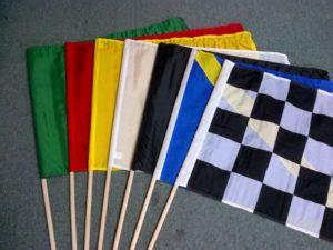 24" x 30" Racing Flag Set on 48" dowels (7 Flag Set)