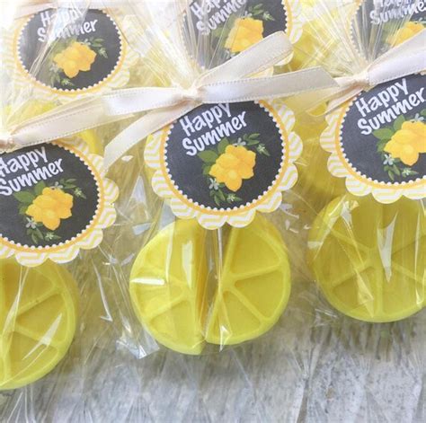 10 LEMON SOAP Party Favors Pink Lemonade Lemons Party Baby | Etsy