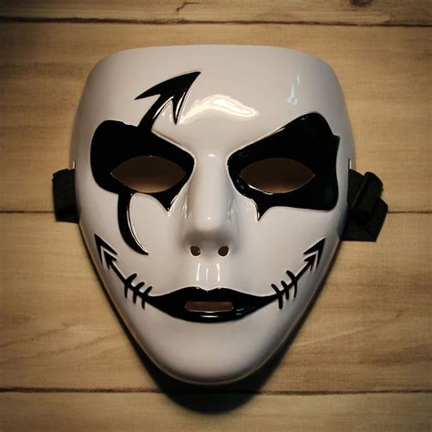 Fashion Hip-hop Style Mask for Halloween Party - Black + White Mask Party Masks Festive & Party ...