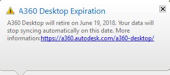 Error: "A360 Desktop Expiration" message from the A360 Desktop app ...