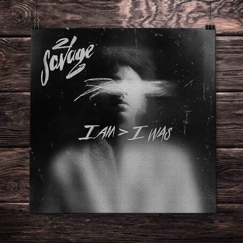 21 savage I am i was album Cover CANVAS Poster Wall Art | Etsy