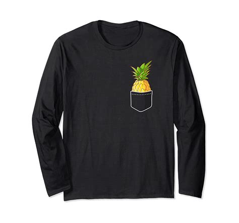 Pocket Pineapple Shirt – Pineapple Fruit Long Sleeve Shirt