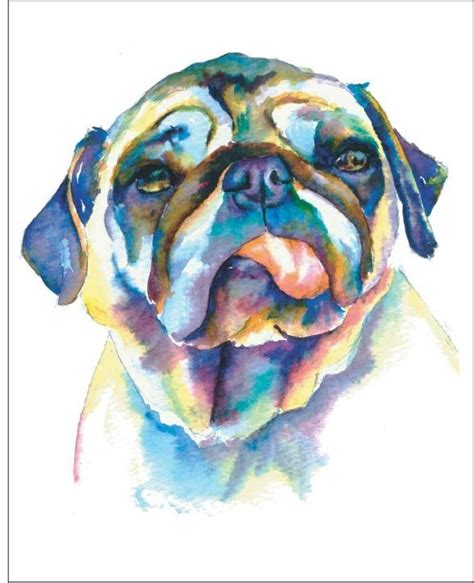 Pug Watercolor Art - I sell prints of these on Etsy, Fine Art America & Ebay - or just email me ...