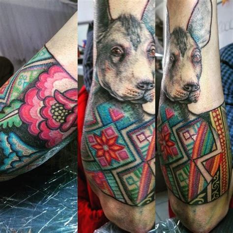 Tatuaje del artista Mexicano Ruth Winchester, Xoloitzcuintle | Tatuajes ...