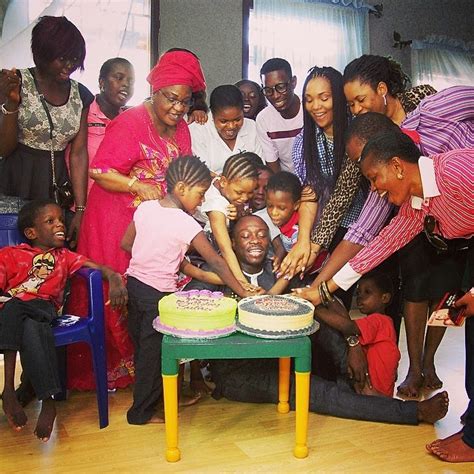 Family Time - Julius Agwu Shows off Birthday Cake From His Children