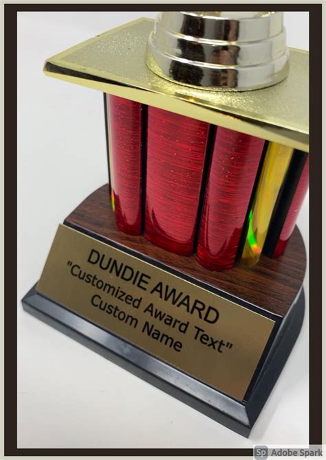 The Dundie Award Customized. Dundie Award Trophy the Office - Etsy