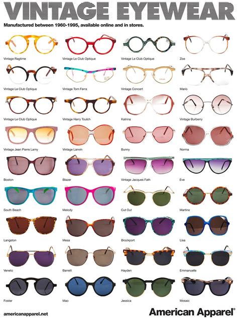 Vintage Sunglasses Trends - Vintage Sunglasses from the 60s to the 90s Sunglasses are an essen ...