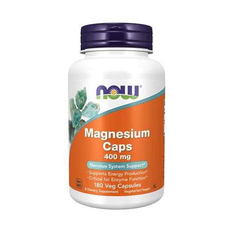 NOW Magnesium Caps 400 mg - I'll Pump You Up