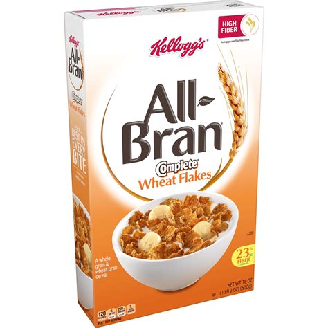 Kellogg's All Bran Complete Wheat Flakes Cold Breakfast Cereal - Shop ...