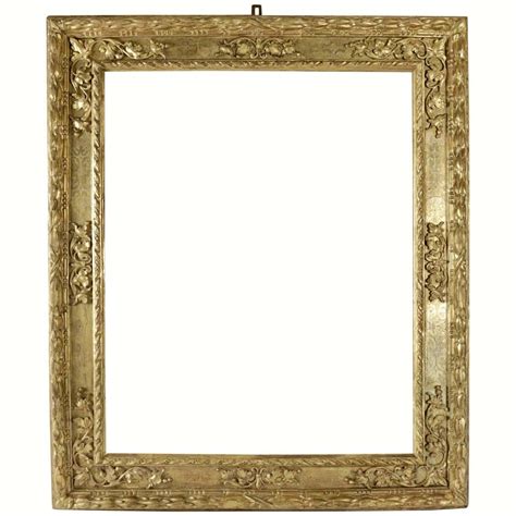 Vintage French-Style Frame with Molded Leaves For Sale at 1stdibs