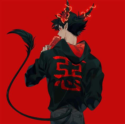 Demon Boy Red Devil Boy Aesthetic