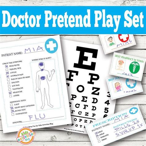 Doctor Pretend Play Kids Printables | Dramatic play centers, Dramatic ...