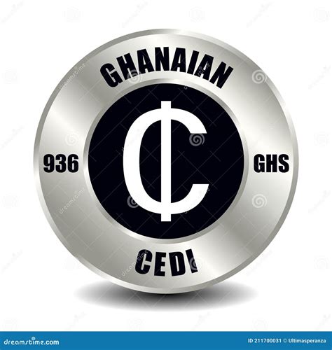 Ghanaian cedi GHS stock vector. Illustration of exchange - 211700031