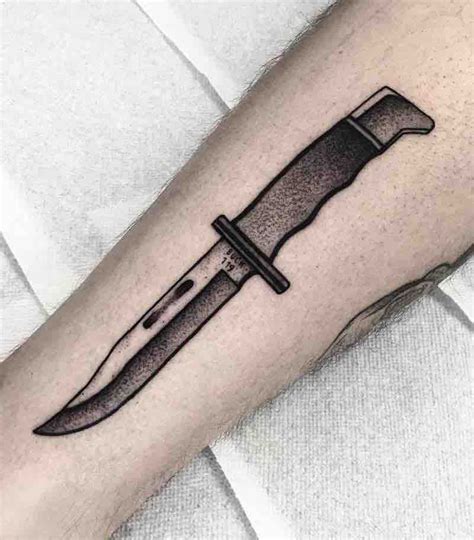 Pin on The Best Knife Tattoos