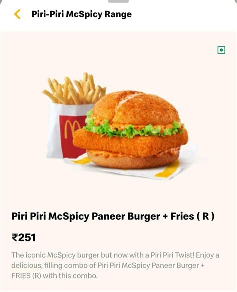 Mcspicy Range Burger in 2023 | Burger and fries, Online food, India food