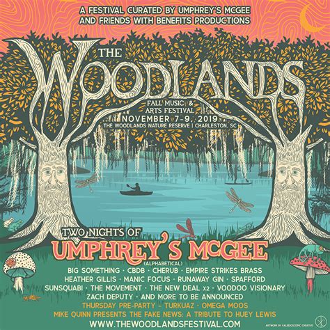 Woodlands Festival Update: Daily Schedule - Umphrey's McGee