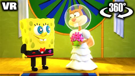 360° VR - SPONGEBOB and SANDY WEDDING? - YouTube