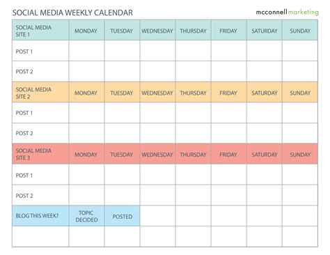 Social Media Calendar Ideas - prntbl.concejomunicipaldechinu.gov.co