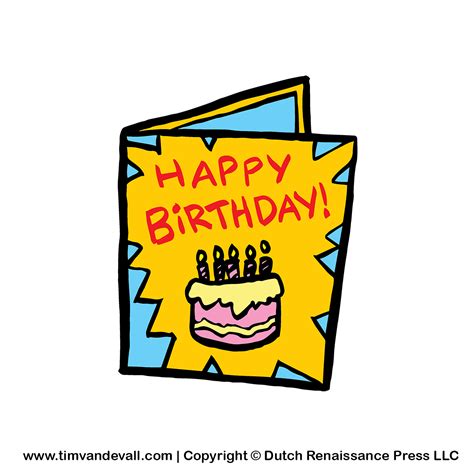 birthday-card-clipart - Tim's Printables