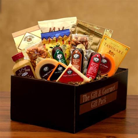 Meat and Cheese Gift Box Savory Selections Gift & Gourmet Gift Pack ...