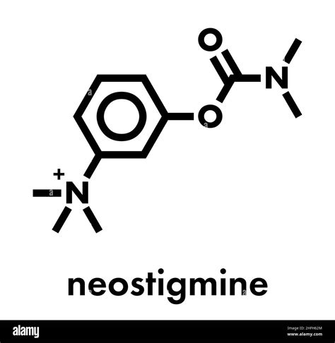 Neostigmine drug molecule. Skeletal formula Stock Vector Image & Art ...