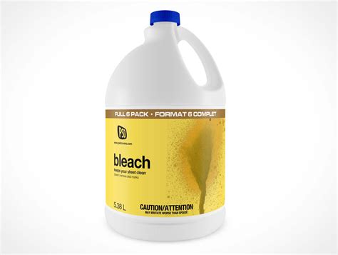 Free Large Bleach Bottle Mockup in PSD - DesignHooks