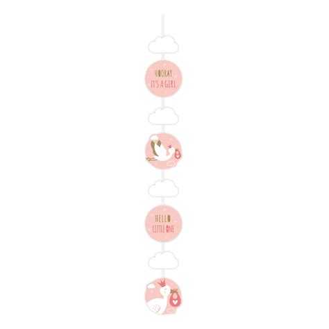 Hangdecoratie Newborn Baby Girl 120cm - Partywinkel