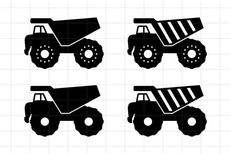 Free 196 Dump Truck Silhouette Svg SVG PNG EPS DXF File