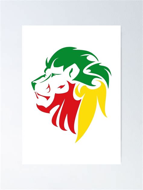 "Rastafari Rasta Lion Of Judah" Poster for Sale by designandclouds ...