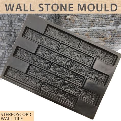 Building Materials & Supplies - Brick Mold Garden Decoration Home Wall Brick Cement Mold DIY ...