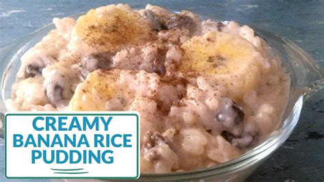 CREAMY BANANA [RICE PUDDING] - YouTube